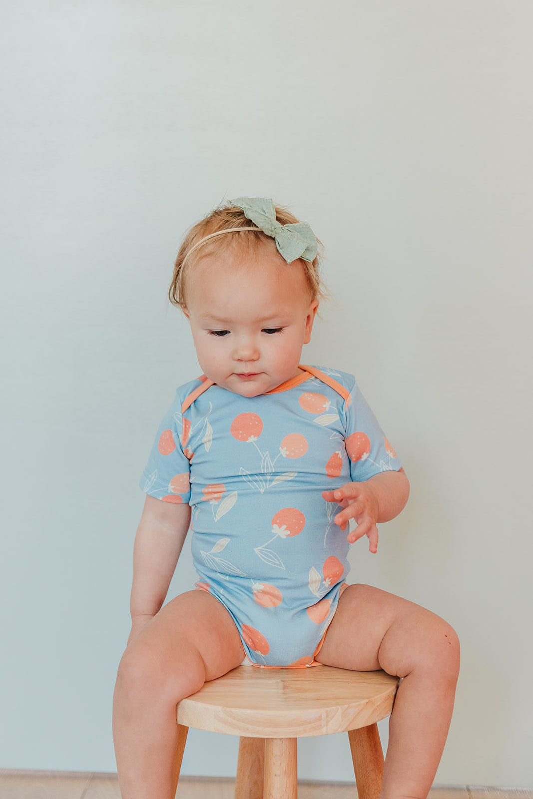 Short Sleeve Bodysuit - Clementine