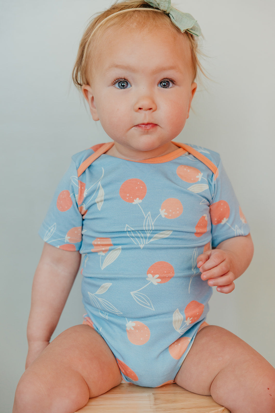 Short Sleeve Bodysuit - Clementine