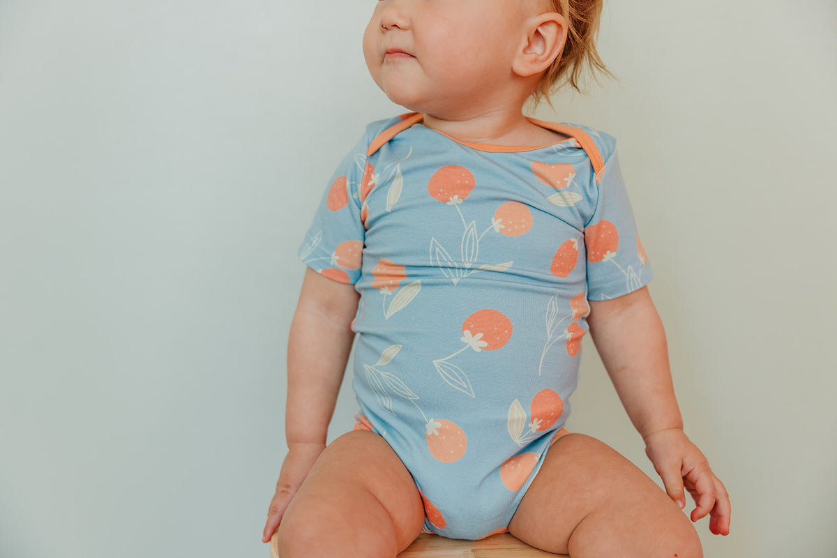 Short Sleeve Bodysuit - Clementine