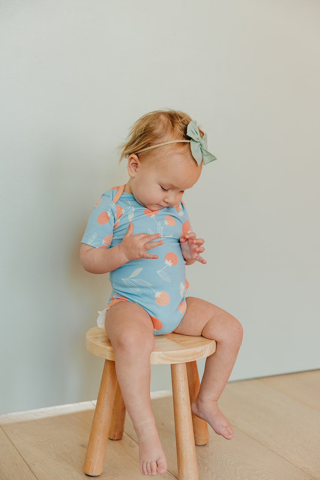 Short Sleeve Bodysuit - Clementine