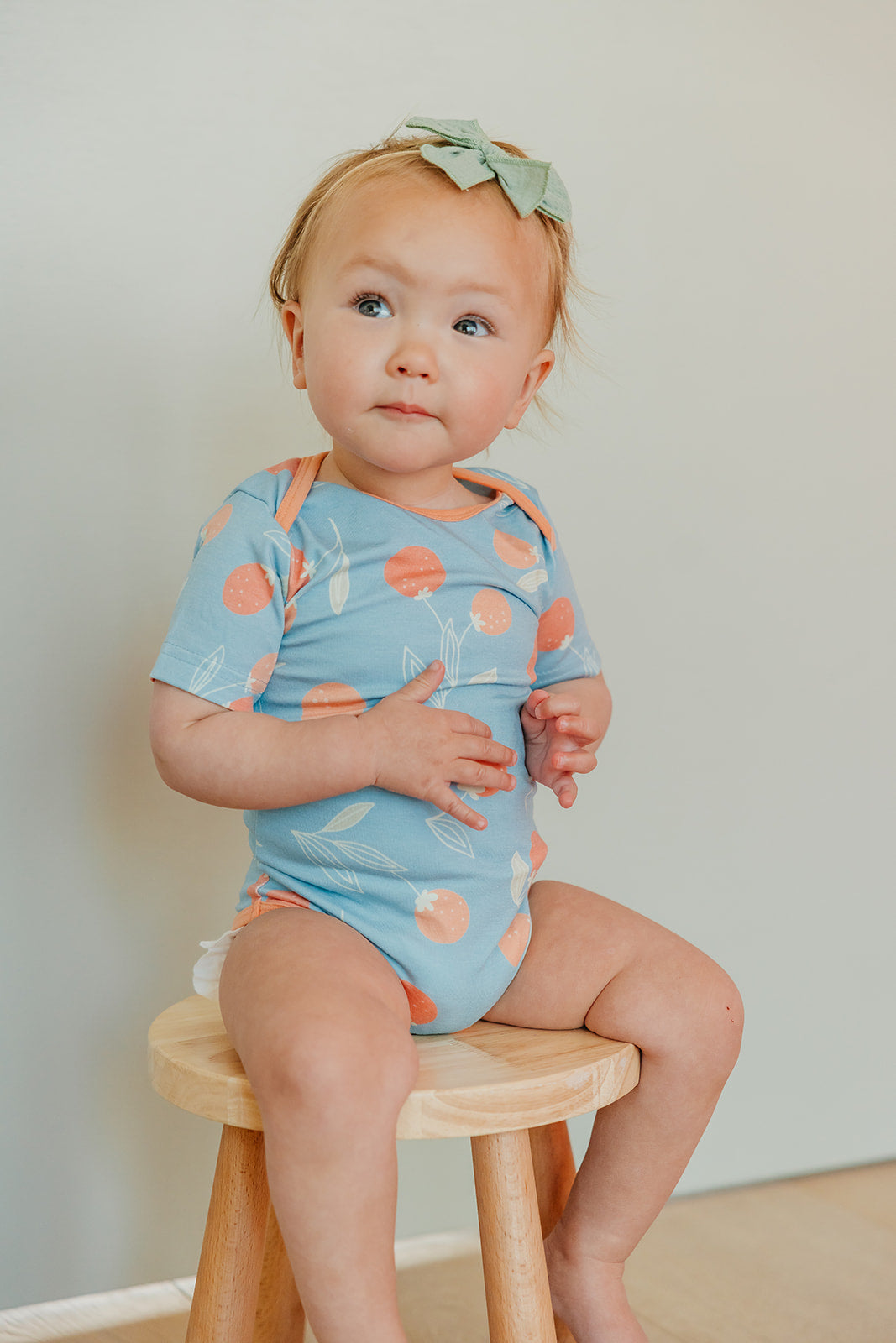 Short Sleeve Bodysuit - Clementine