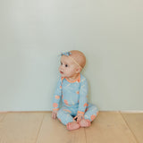 Ribbon Baby Bow - Clementine