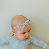 Ribbon Baby Bow - Clementine