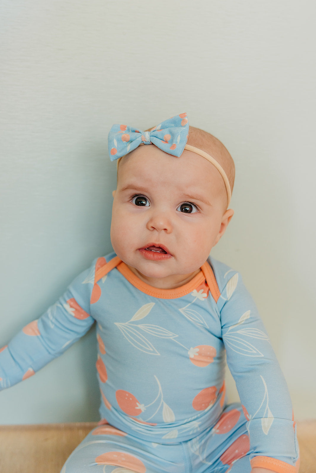 Bowtie Nylon Bow - Clementine