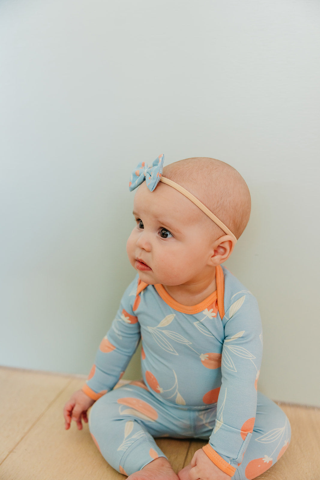 Bowtie Nylon Bow - Clementine