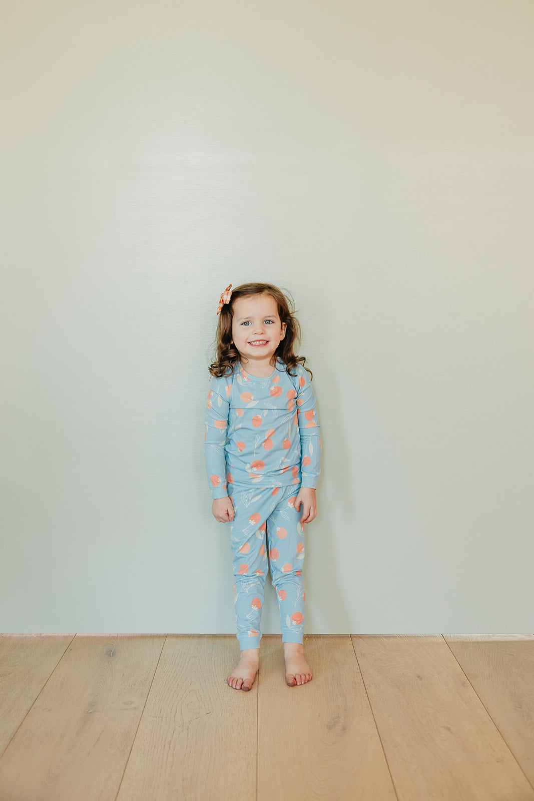 2pc Long Sleeve Pajama Set - Clementine