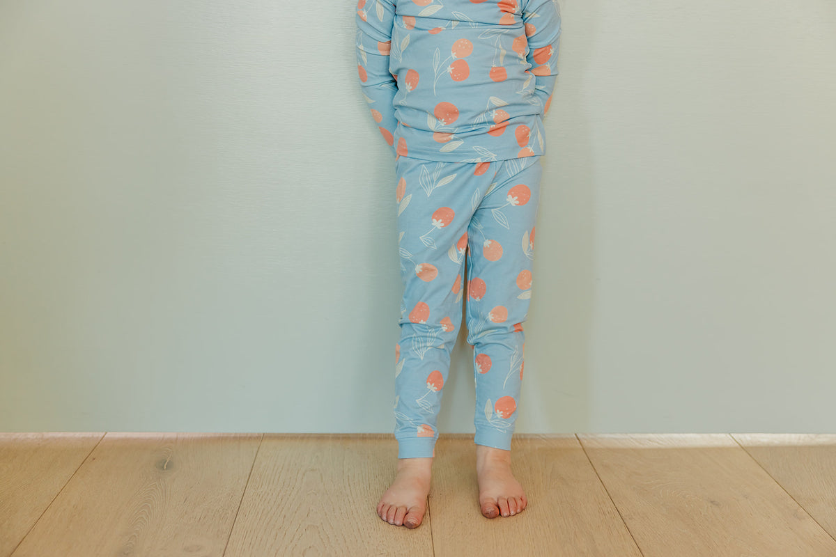 2pc Long Sleeve Pajama Set - Clementine