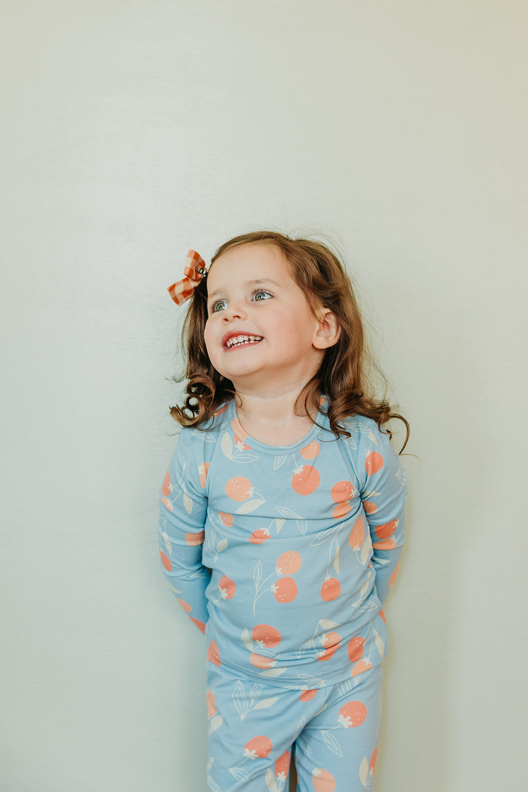 2pc Long Sleeve Pajama Set - Clementine