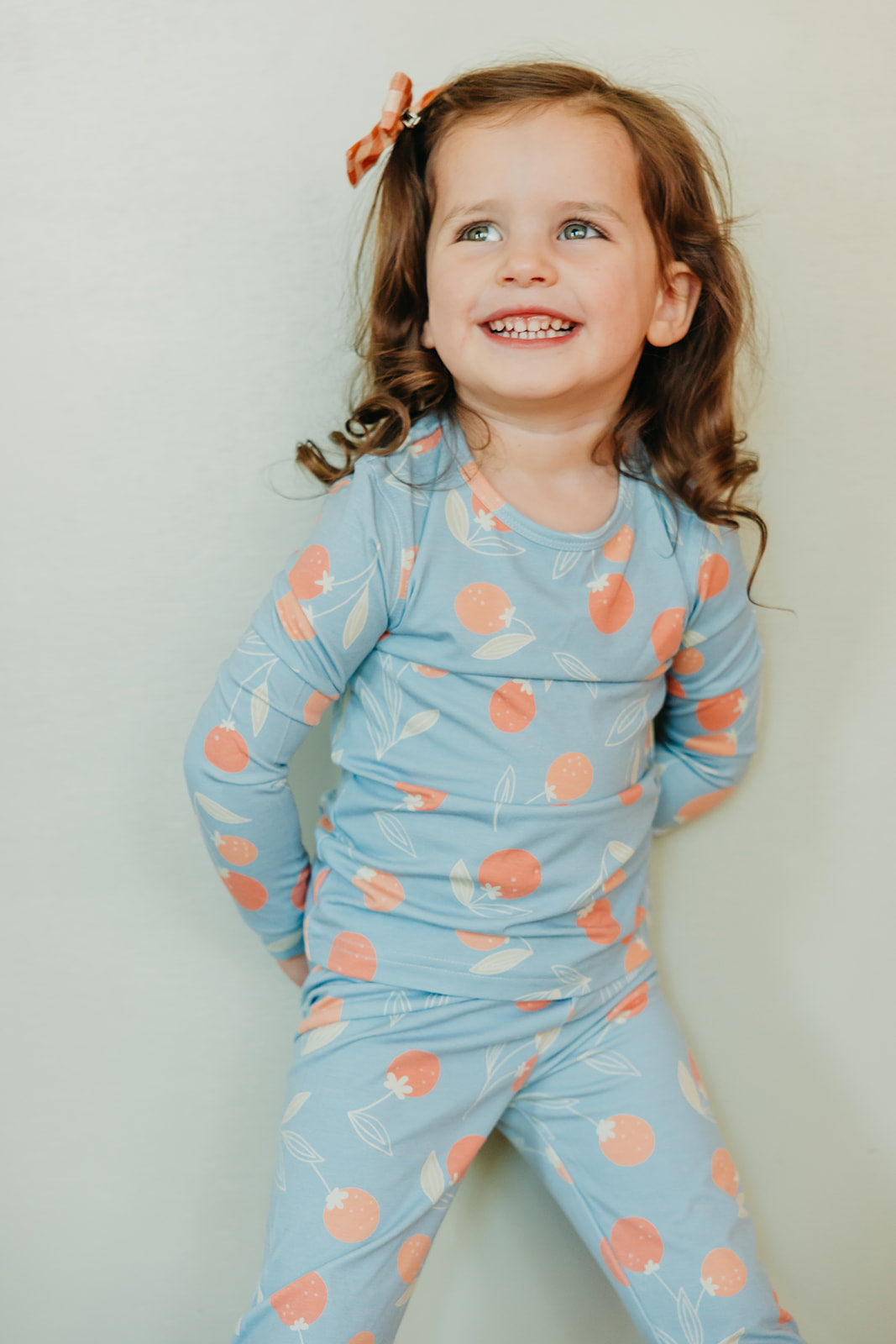 2pc Long Sleeve Pajama Set - Clementine