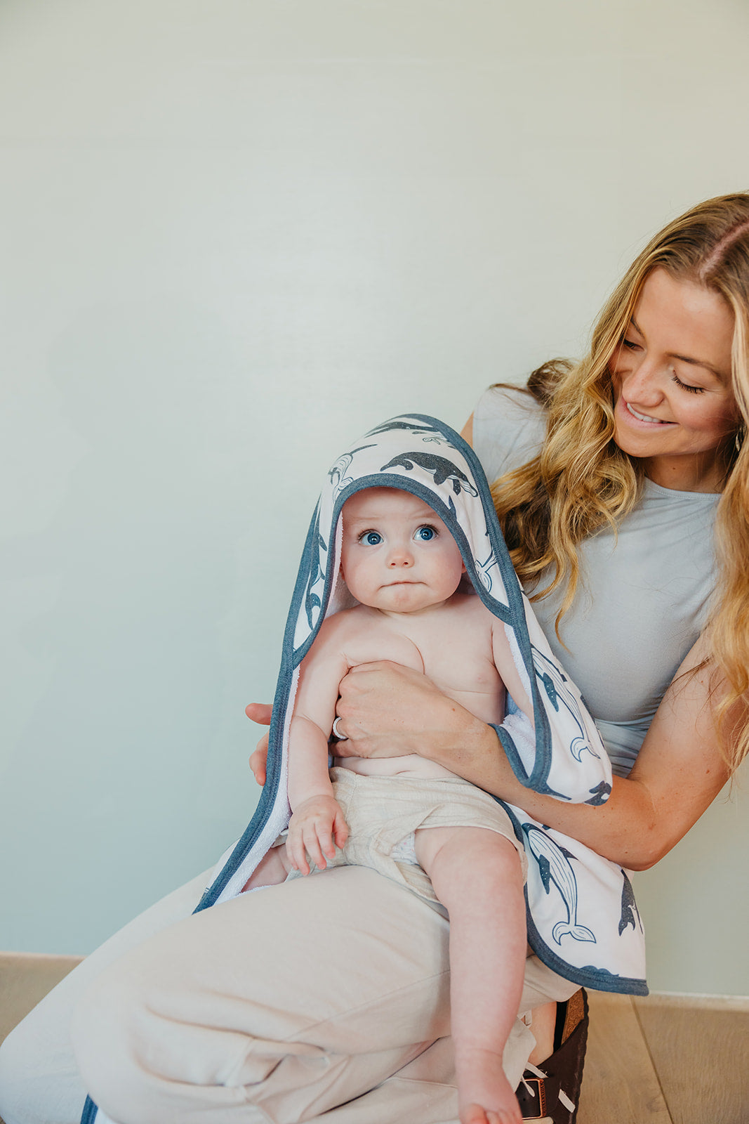 Premium Baby Knit Hooded Towel - Cove