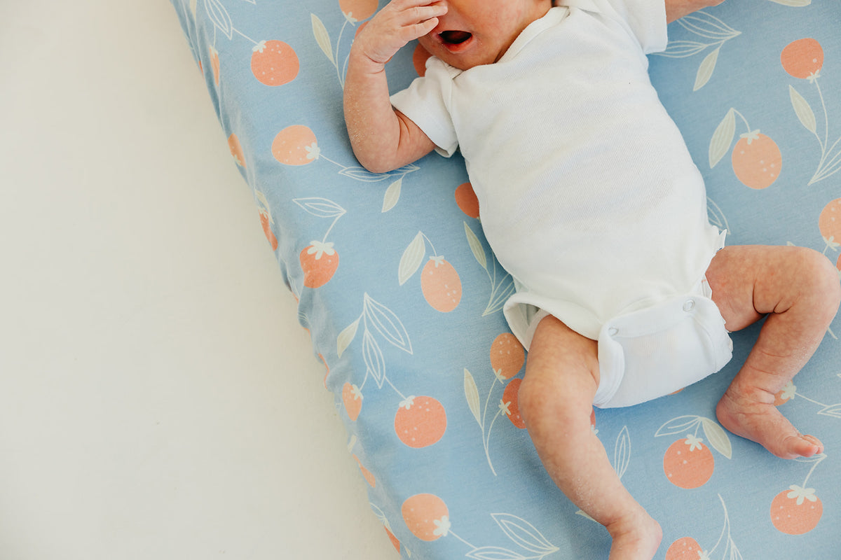 Premium Knit Diaper Changing Pad Cover - Clementine