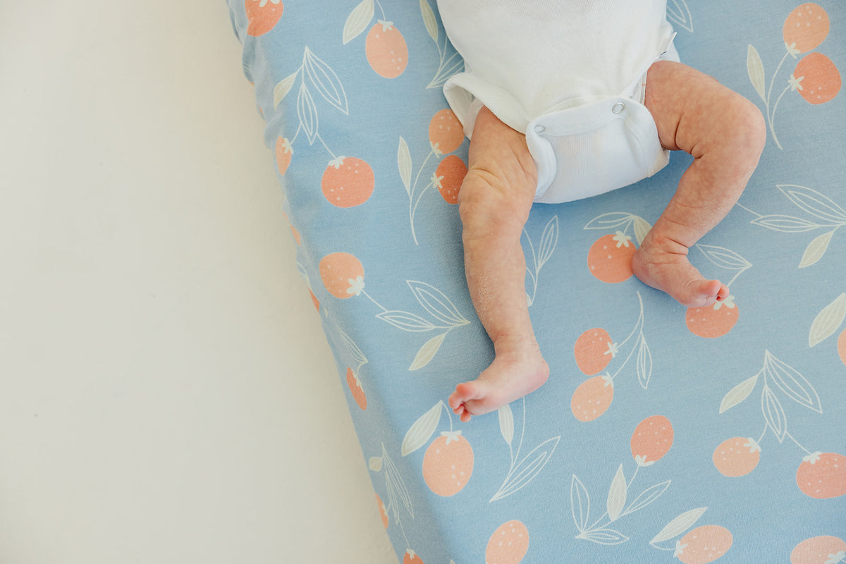 Premium Knit Diaper Changing Pad Cover - Clementine