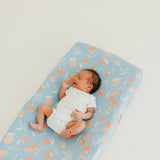 Premium Knit Diaper Changing Pad Cover - Clementine