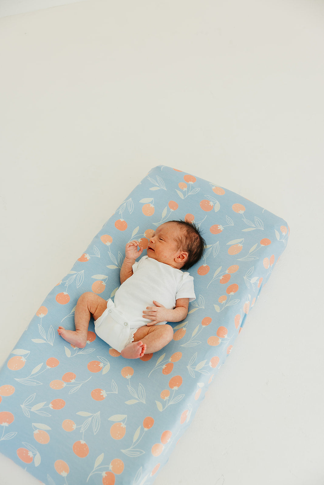 Premium Knit Diaper Changing Pad Cover - Clementine