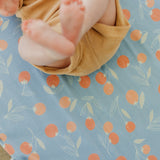 Premium Knit Fitted Crib Sheet - Clementine