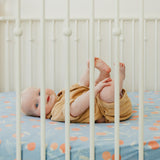 Premium Knit Fitted Crib Sheet - Clementine