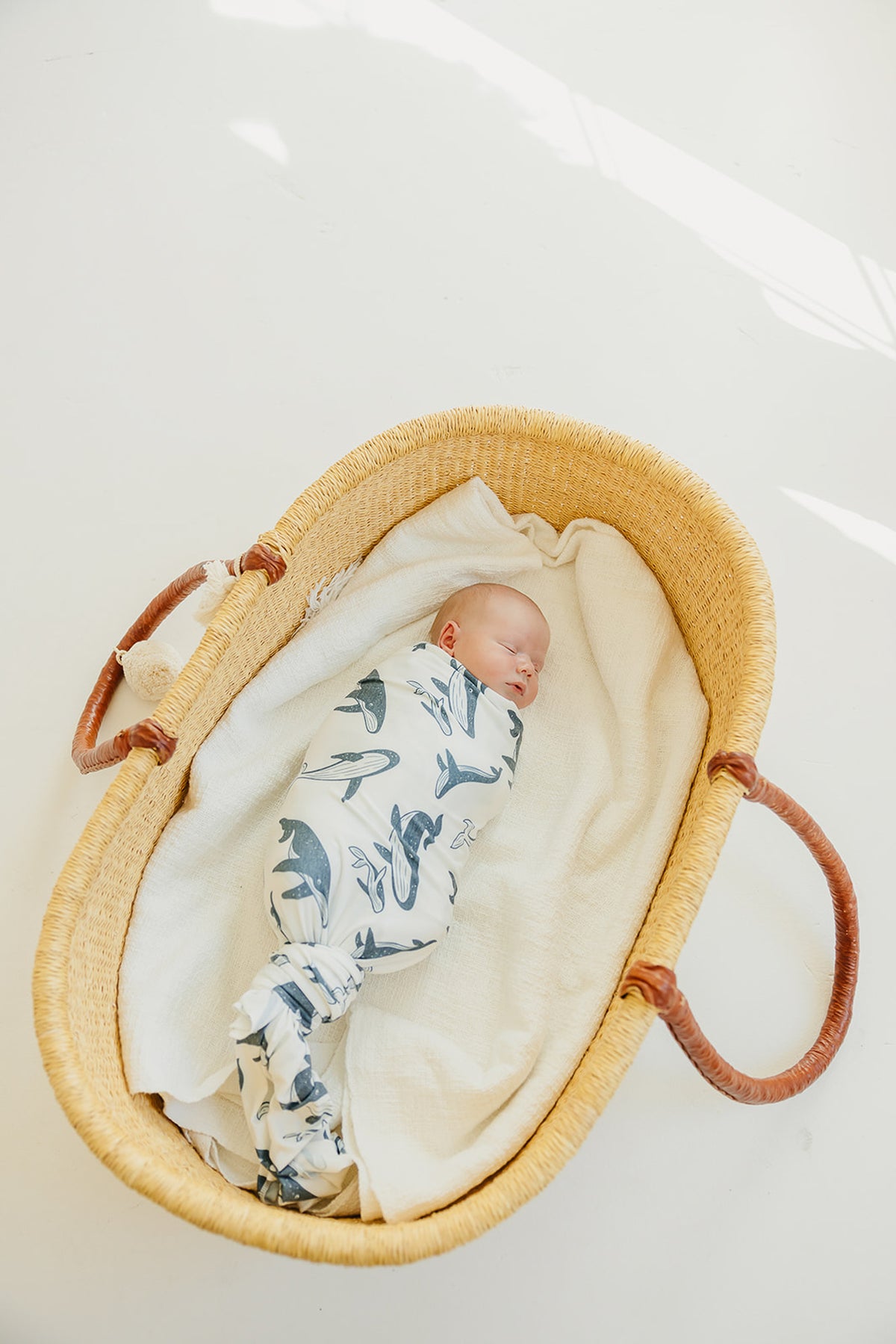 Knit Swaddle Blanket - Cove