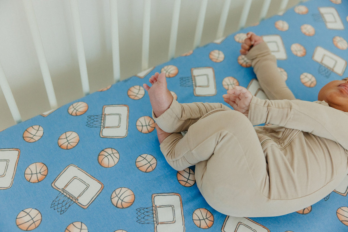 Premium Knit Fitted Crib Sheet - Dunk