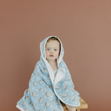 Premium Baby Knit Hooded Towel - S'mores