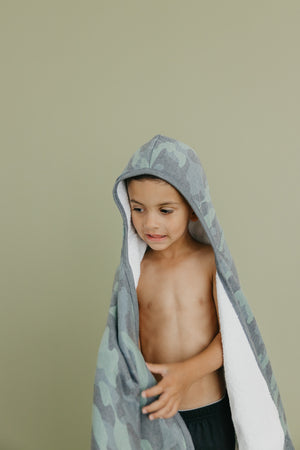 Premium Big Kid Hooded Towel - Ducky | Copper Pearl
