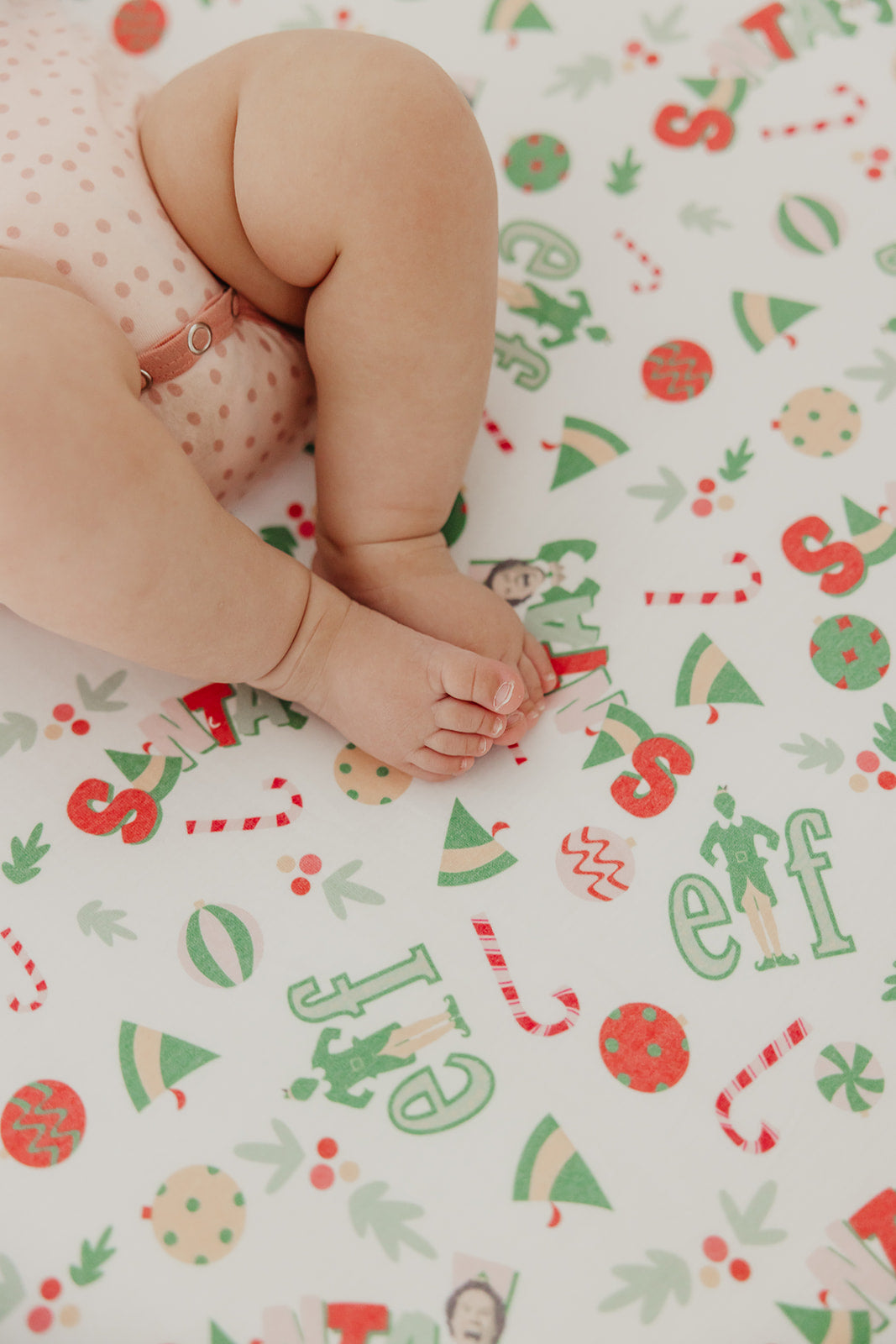 Premium Knit Fitted Crib Sheet - Elf