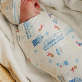 Knit Swaddle Blanket - The Polar Express