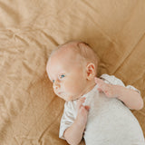 Short Sleeve Bodysuit - Oat