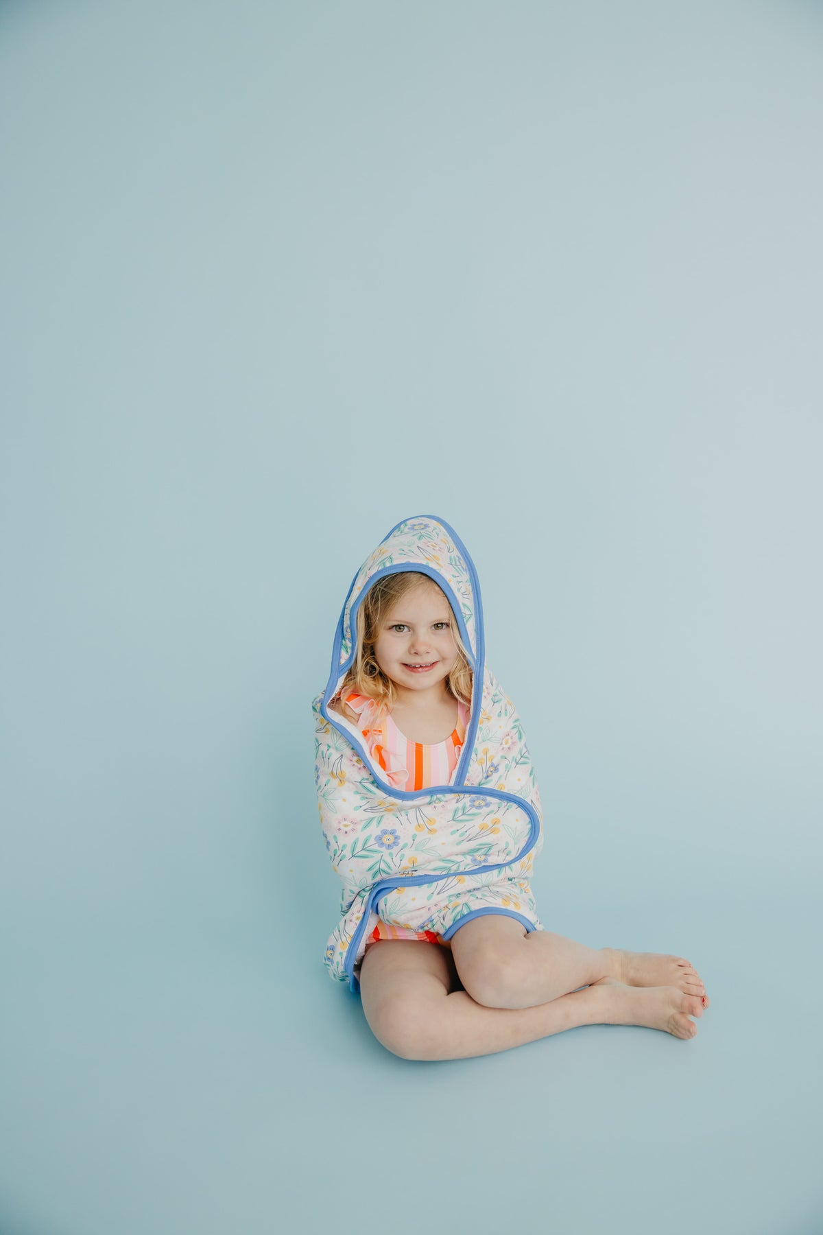Premium Baby  Knit Hooded Towel - Clara