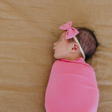 Bowtie Baby Bow - Flamingo