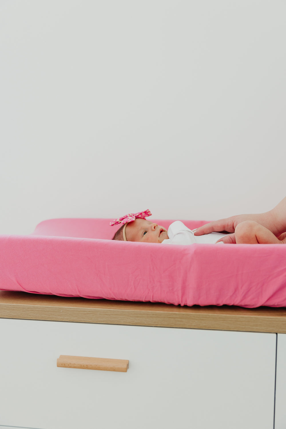 Premium Knit Diaper Changing Pad Cover - Flamingo – Copper Pearl