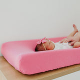Premium Knit Diaper Changing Pad Cover - Flamingo