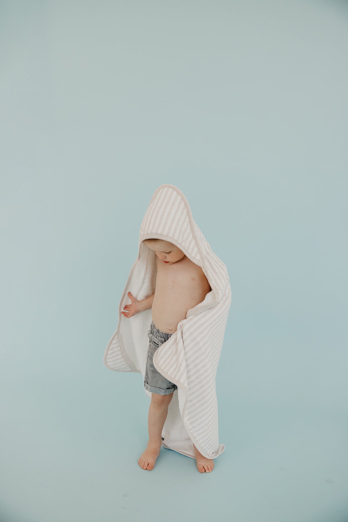 Premium Baby Knit Hooded Towel - Coastal