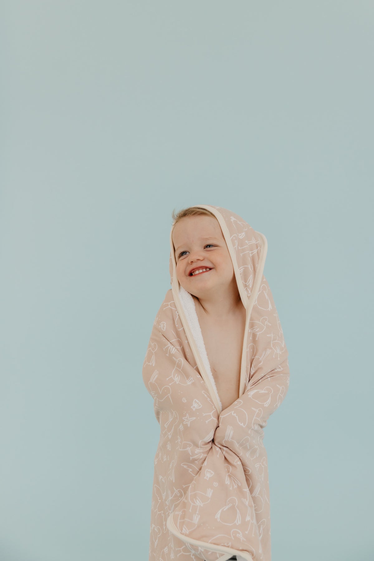 Premium Baby Knit Hooded Towel - Sandy