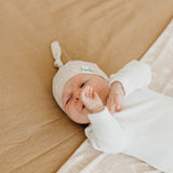 Top Knot Hat - Sandy