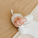 Top Knot Hat - Sandy