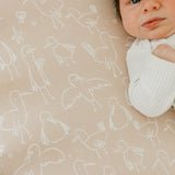 Premium Knit Fitted Crib Sheet - Sandy