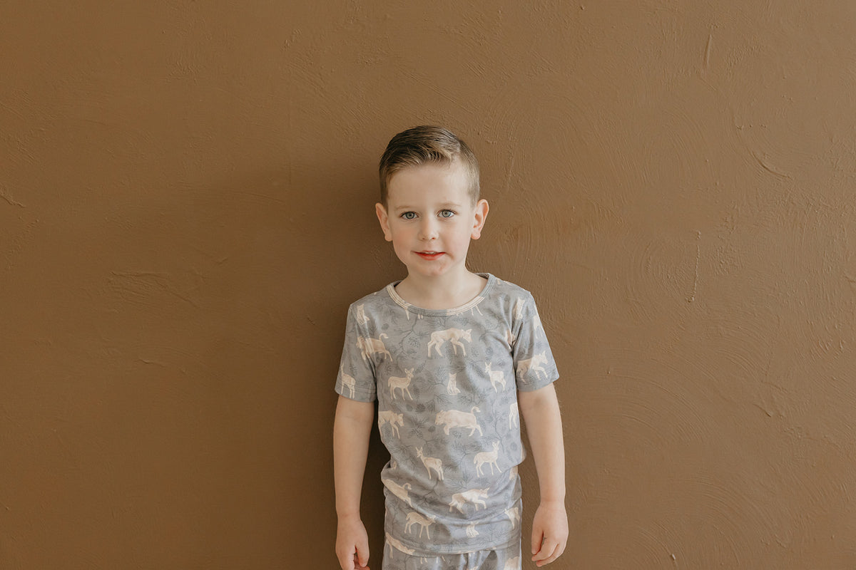 2pc Short Sleeve Pajama Set - Timber