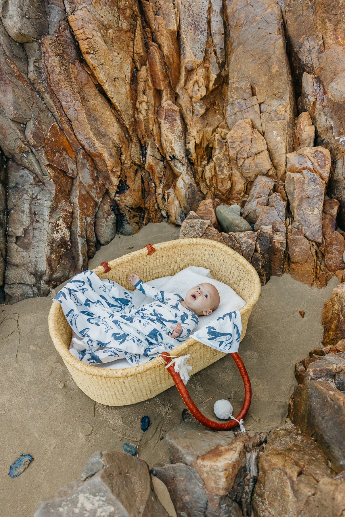 Knit Swaddle Blanket - Cove