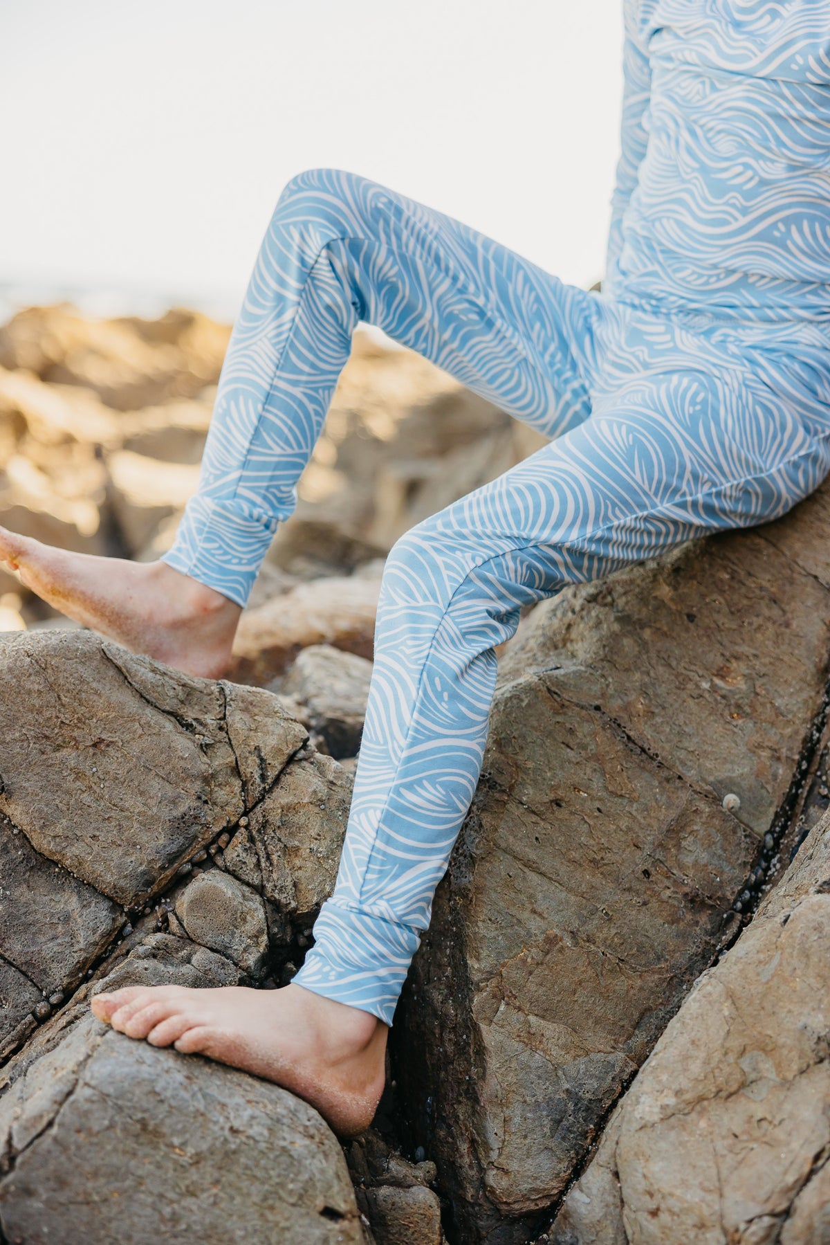 2pc Long Sleeve Pajama Set - Surf