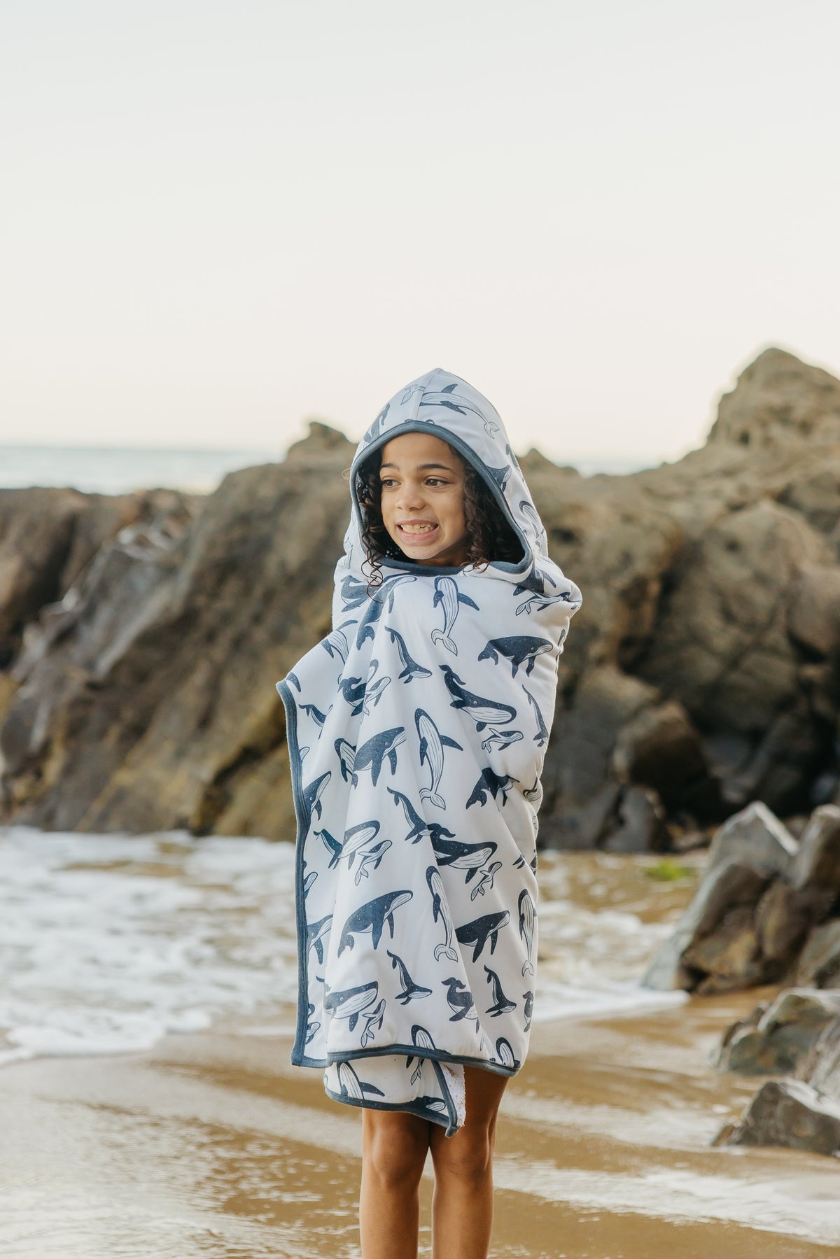 Premium Big Kid Hooded Towel - Cove