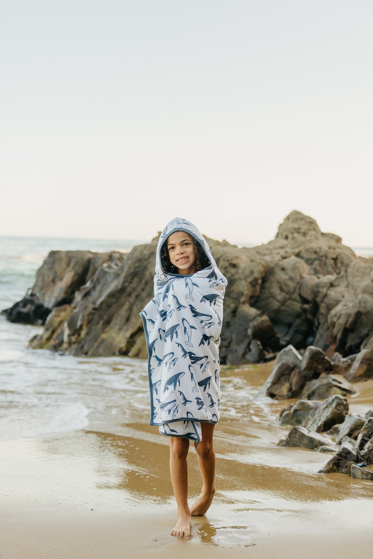 Premium Big Kid Hooded Towel - Cove