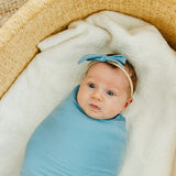 Ribbon Baby Bow - Robin