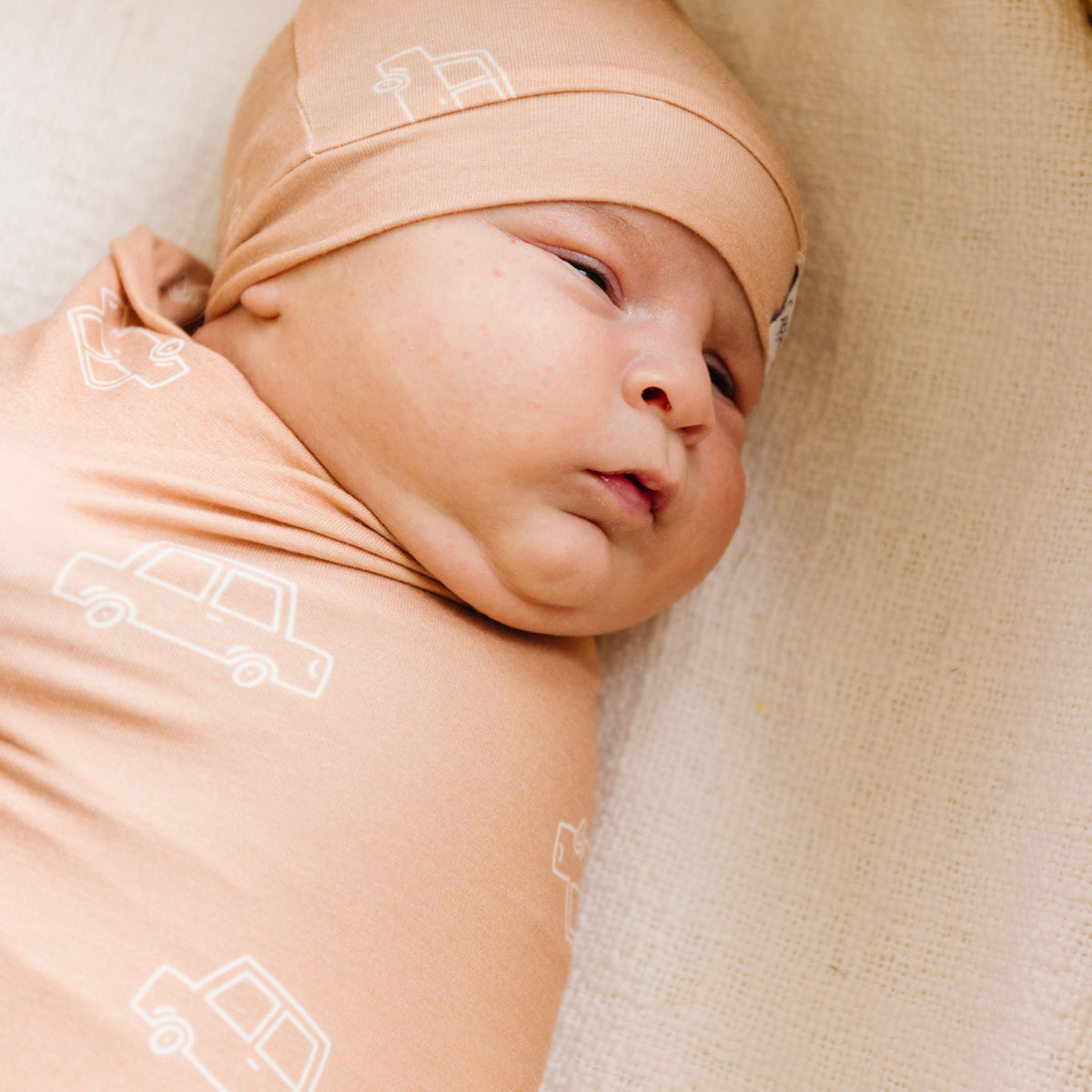 Knit Swaddle Blanket - Cooper