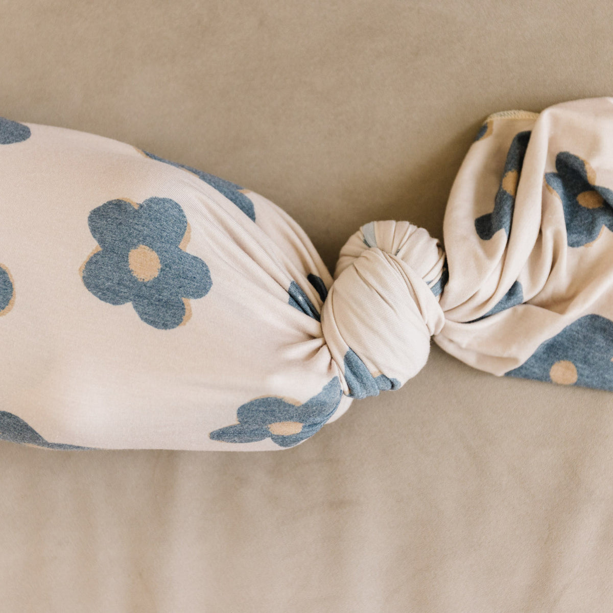 Knit Swaddle Blanket - Gemma In Tan