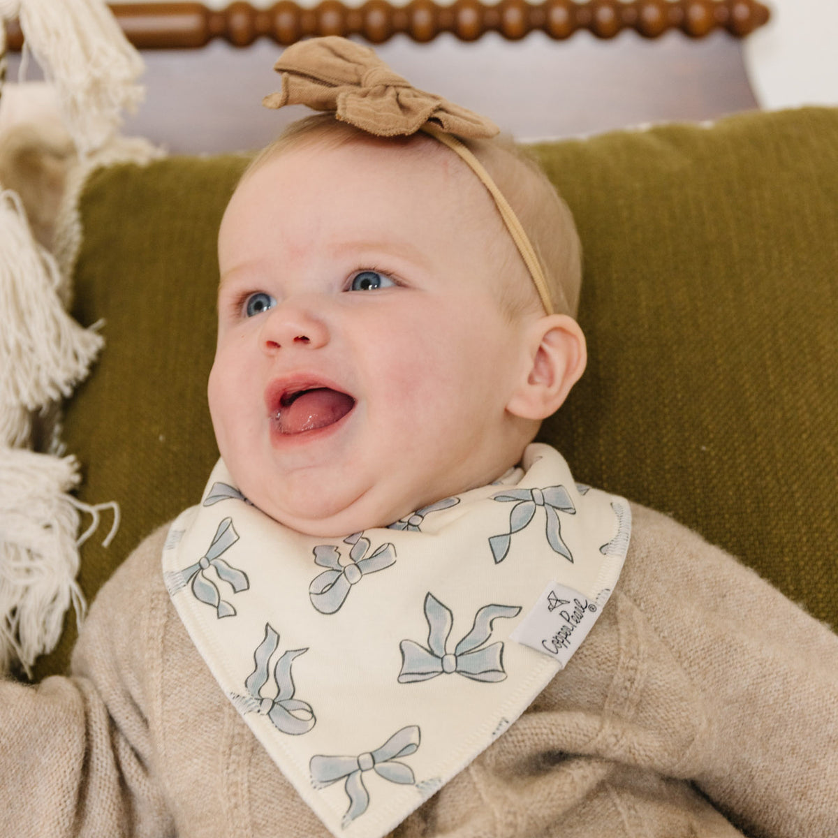 Baby Bandana Bibs - Gemma In Tan