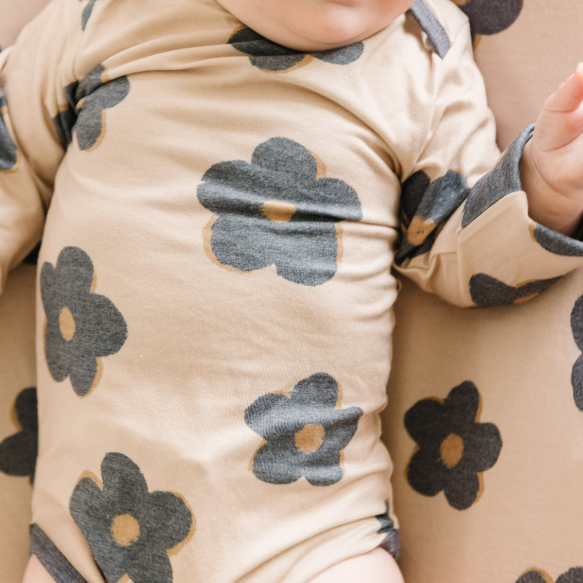 Long Sleeve Bodysuit - Gemma In Tan