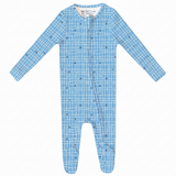 Zip-up Footie - Blueprint