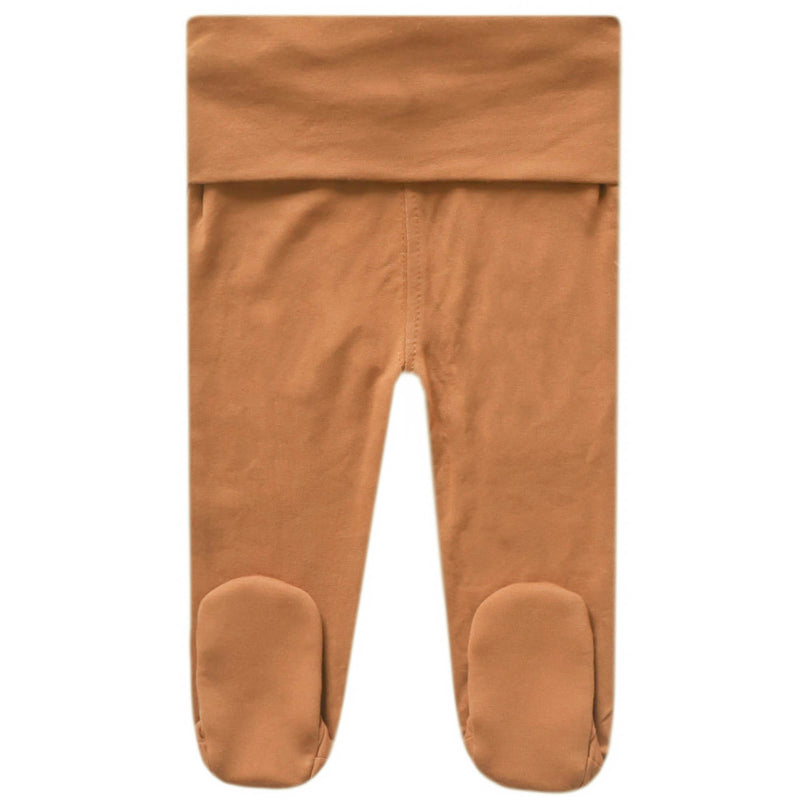 Footed Baby Pants- Camel