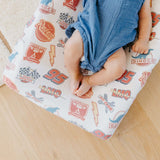 Premium Knit Diaper Changing Pad Cover - Disney Pixar Bumper Stickers