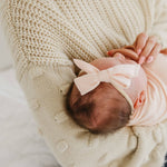 Classic Nylon Bow - Blush